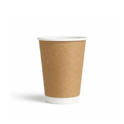 Kubek papierowy dwuściankowy kraft, połysk, dyspersja 350 ml, śr. 90 mm 25 szt.