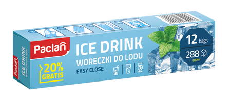 Woreczki do lodu 288 kostek, 12 szt.