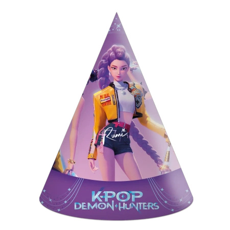 Czapeczki papierowe "K-Pop" 6 szt.