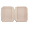 Unlined sugar cane menubox, two-layer 1500 ml, 24.1 x 21 x 4 cm 50 pcs.