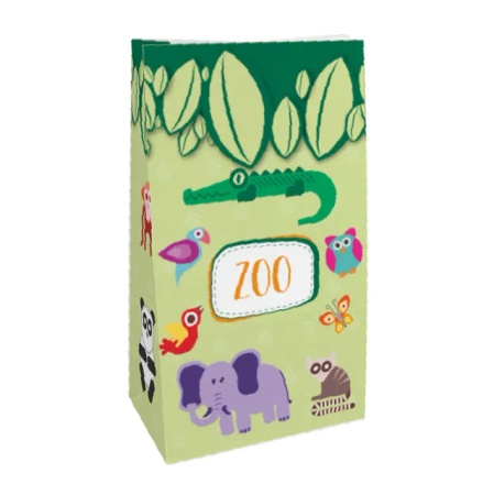 Paper bag "ZOO", 14 x 8 x 24 cm, 50 pcs