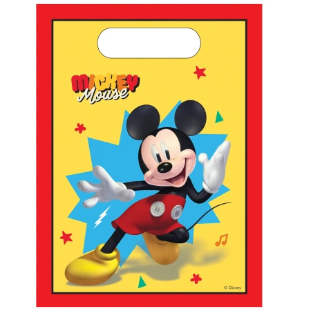 Plastic bags "Mickey Mouse" 17 x 23 cm 6 pcs