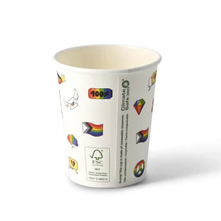 Paper cup dispersion "Pride" 250 ml, ¶. 80 mm 50 pcs.
