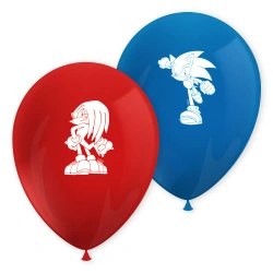 Latex balloons “Sonic SEGA” 28 cm, 8 pcs