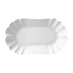 Deep tray, paper oval shell 17 x 10 x 3 cm 250 pcs.