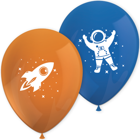 Latex balloons “Rocket Space” 28 cm, 8 pcs
