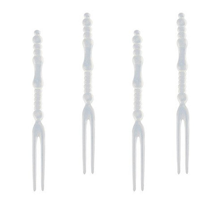 PLA transparent cocktail forks 11 cm 250 pcs.