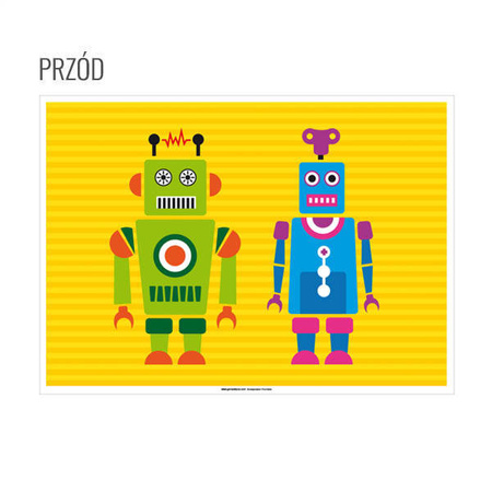 Paper placemats - coloring book "Robot" 31 x 43 cm 250 pcs.