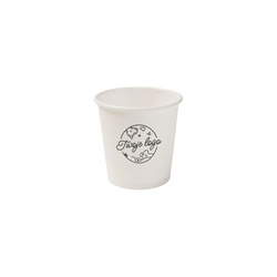 Paper cup white, dispersion, 120 ml, ¶. 62 mm OWN PRINTING 2000 pcs.