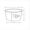 Miseczka z papieru bambusowego "Feel Snug", 350 ml, śr. 115 mm, 25 szt.