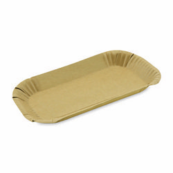 Deep kraft paper tray 23 x 15 x 2 cm 100 pcs.