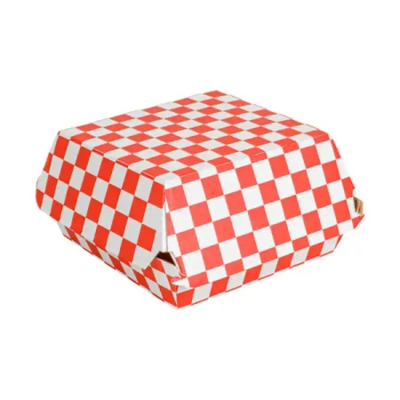 Burger box "Fitipaldi" / "Kratka" 12,5 x 12,5 x 8 cm 50 szt.