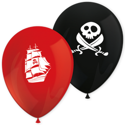 Latex balloons “Pirates” 28 cm, 8 pcs