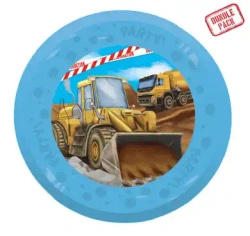 Talerze wielorazowe "Construction", 21 cm, 4 szt.