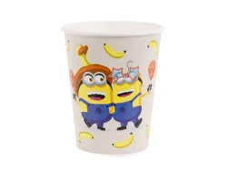 Paper cup “Minionki” 250 ml 6 pcs