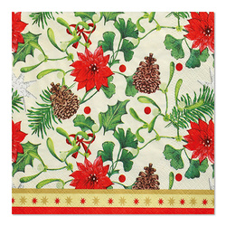 3-layer napkins "Winterly" 1/4 33 x 33 cm 100 pcs.