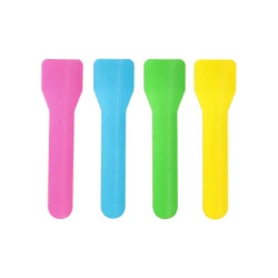 Paper spoons for ice cream, color palette, 9.5 cm, 100 pcs.