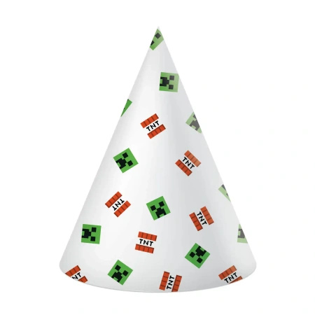 Paper party hats “Minecraft”, 6 pcs