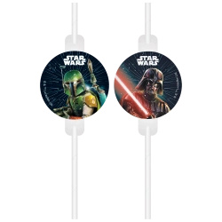 Słomki papierowe "Star Wars", 22 cm, 4 szt.