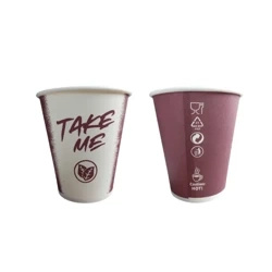 Kubek papierowy dyspersja "Take me" 250 ml, śr. 80 mm 50 szt.