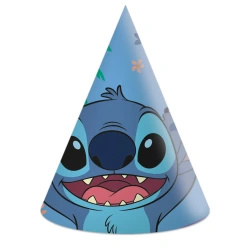 Paper party hats “Stitch & Angel”, 6 pcs