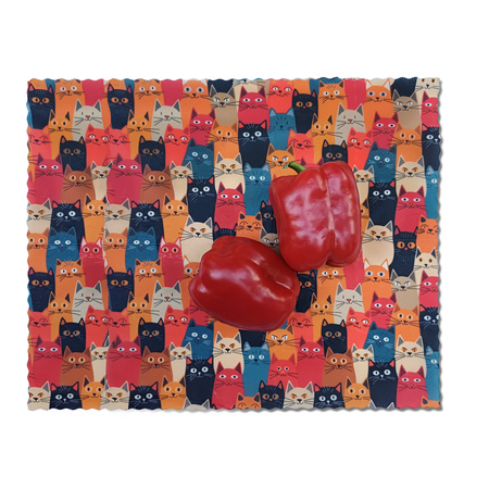 Waxwork "Cats" size "XL" 40 x 48 cm 1 pcs.