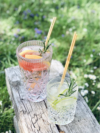 Straws made of straw 4/200 mm, 100 pcs