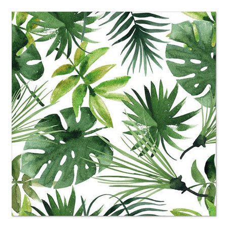 Serwetki 3-warstwowe Monstera 1/4 33 x 33 cm 20 szt.