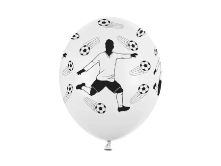 Balony lateksowe "Football", 30 cm, 6 szt.