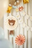 Decorative Paper Rosettes "Teddy Bears", 30–35 cm, 2 pcs