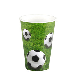 Kubek papierowy "Piłka Nożna" 200 ml, śr. 70 mm 10 szt.