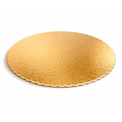 Thick gold cake boards 30 cm 1 pc.