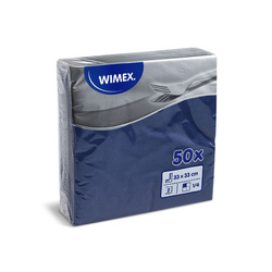 2-ply Navy blue napkins 1/4 fold 33 × 33 cm, 50 pcs.