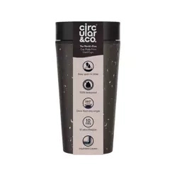 Circular 340 ml reusable mug Black & Cosmic Black, 1 pc.