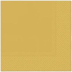 Serwetki 3-warstwowe, złote, 1/4, 33 x 33 cm 20 szt.