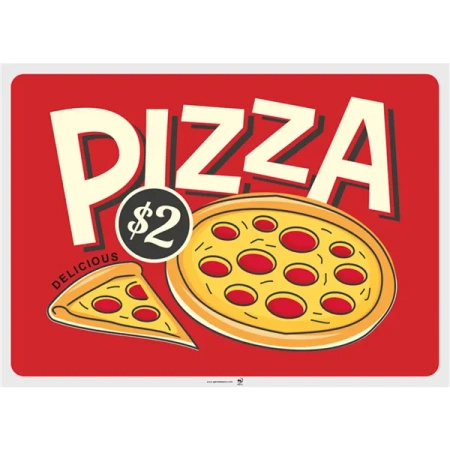 Paper placemats "Vintage Pizza", 31 x 43 cm, 4 x 500 pcs