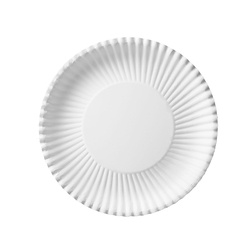 Paper plate white round 24 cm 100 pcs.