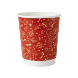 Christmas Paper Cup, dispersion, GLOSS, 350 ml, Ø 90 mm, 25 pcs