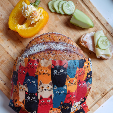 Woskowijka "Koty" rozmiar "M" 25 x 25 cm 1 szt.