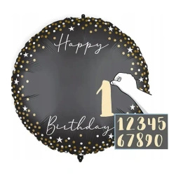 Balony foliowe "Personalizowany Milestone", 46 cm, 1 szt.