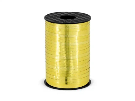 Wstążka / Tasiemka, Złota, 5mm x 225m, 1 szt.