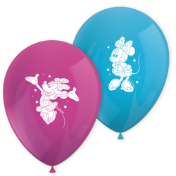 Latex balloons “Minnie Mouse” 28 cm, 8 pcs