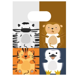 Paper bags “Zoo” 16 × 22 cm, 4 pcs