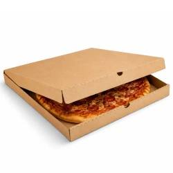 Kraft pizza box 32 x 32 x 4 cm 100 pcs