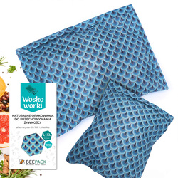 Beeswax bags "Waves" set L+XL 1 pc.