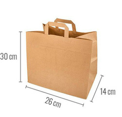 Paper bag with handle 26 x 14 x 30 cm 50 pcs.