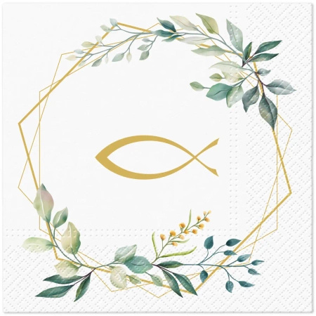 "Communion" 3-layer napkins, 1/4, 33 x 33 cm 20 pcs.