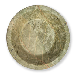 Bowl made of Sal tree leaves, Ø 16.5 cm, height 3.5 cm, 400 ml, 20 pcs