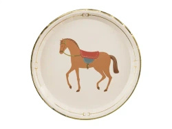 Paper Plates "Horse", diameter 23 cm, 6 pcs