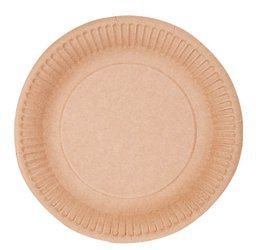 Talerz papierowy kraft okrągły 18 cm 50 szt.